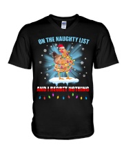 LIMITED EDITION - FUNNY CHICKEN 90043A V-Neck T-Shirt tile