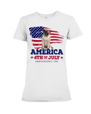 LIMITED EDITION-BULLDOG 4TH OF JULY T-SHIRT 9279P Premium Fit Ladies Tee tile