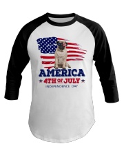 LIMITED EDITION-BULLDOG 4TH OF JULY T-SHIRT 9279P Baseball Tee tile