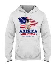 LIMITED EDITION-BULLDOG 4TH OF JULY T-SHIRT 9279P Hooded Sweatshirt tile
