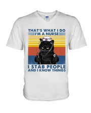 LIMITED EDITION - CAT LOVERS -10628A V-Neck T-Shirt tile