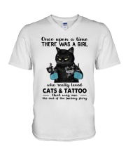 LIMITED EDITION - CAT LOVERS - 10782A V-Neck T-Shirt tile
