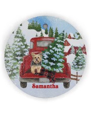 LIMITED EDITION - YORKIE - 10932TU Circle Ornament (Wood tile