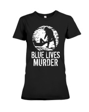 LIMITED EDITION - Blue Lives Matter - 9251P Premium Fit Ladies Tee tile