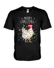 LIMITED EDITION - FARMER FUNNY CHICKENS - 80170P V-Neck T-Shirt tile