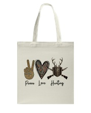 LIMITED EDITION - PEACE LOVE HUNTING T-SHIRT 8385K Tote Bag tile