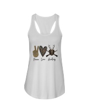 LIMITED EDITION - PEACE LOVE HUNTING T-SHIRT 8385K Ladies Flowy Tank tile