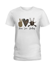 LIMITED EDITION - PEACE LOVE HUNTING T-SHIRT 8385K Ladies T-Shirt tile