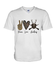 LIMITED EDITION - PEACE LOVE HUNTING T-SHIRT 8385K V-Neck T-Shirt tile