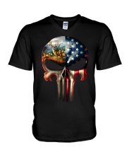 LIMITED EDITION - HUNTING T SHIRT 10110A V-Neck T-Shirt tile
