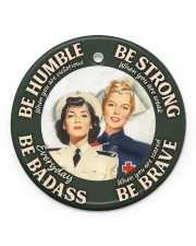 LIMITED EDITION - BE STRONG - 90162TU Circle ornament - single (porcelain) front
