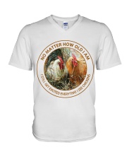 LIMITED EDITION - FARMER CHICKEN FUNNY - 80484P V-Neck T-Shirt tile