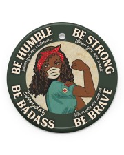 LIMITED EDITION - BE STRONG - 60031TU Circle ornament - single (porcelain) front