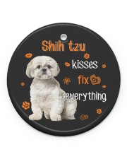 LIMITED EDITION - DOG SHIH TZU LOVERS 90106A Circle ornament - single (porcelain) front