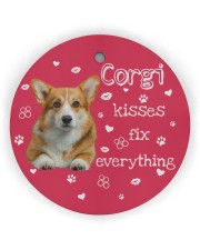 LIMITED EDITION - DOG CORGI LOVERS 90156A Circle Ornament (Wood tile