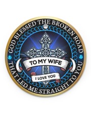 LIMITED EDITION - TO MY WIFE - 10968TU Circle ornament - single (porcelain) front