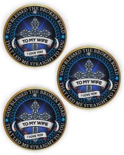 LIMITED EDITION - TO MY WIFE - 10968TU Circle Ornament (Wood tile