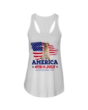 LIMITED EDITION - GOLDEN RETRIEVER FLAG - 9265P Ladies Flowy Tank tile