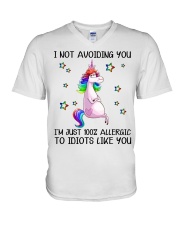 LIMITED EDITION - FUNNY UNICORN - 80105P V-Neck T-Shirt tile