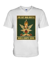 LIMITED EDITION - DOPE SOUL - 9387P V-Neck T-Shirt tile