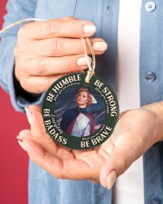 LIMITED EDITION - BE STRONG - 60005TU Circle ornament - single (porcelain) aos-circle-ornament-single-porcelain-lifestyles-01