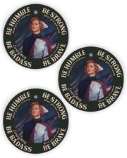 LIMITED EDITION - BE STRONG - 60005TU Circle Ornament (Wood tile