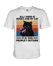 LIMITED EDITION - CAT LOVERS - 9889A V-Neck T-Shirt tile