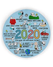 LIMITED EDITION - CHRISTMAS - 80245P Circle Ornament (Wood tile