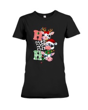 LIMITED EDITION - MERRY CHRISTMAS COW LOVER 80118P Premium Fit Ladies Tee tile