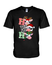 LIMITED EDITION - MERRY CHRISTMAS COW LOVER 80118P V-Neck T-Shirt tile