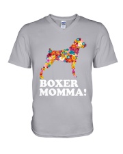 Boxer Dog Momma V-Neck T-Shirt thumbnail