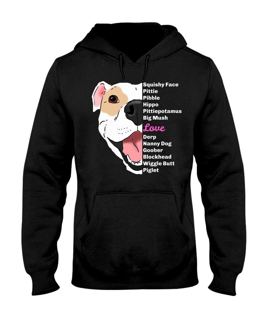Cute Pitbull T-Shirt Hooded Sweatshirt