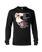 Cute Pitbull T-Shirt Long Sleeve Tee thumbnail
