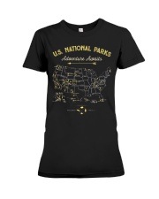 National Park Map Shirt Premium Fit Ladies Tee thumbnail