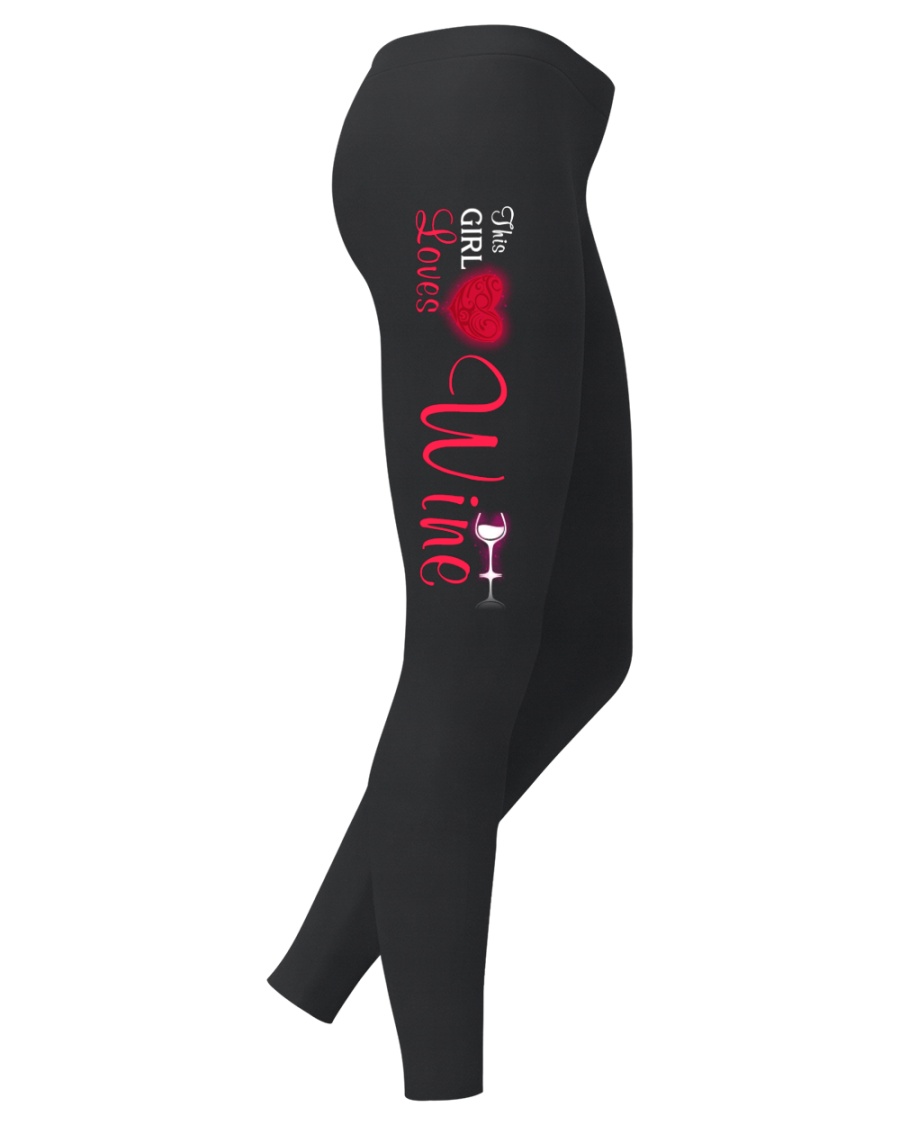 THIS GIRL LOVES WINE Ladies Leggings