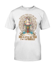 Womens im mostly peace love Premium Fit Mens Tee thumbnail