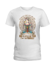 Womens im mostly peace love Ladies T-Shirt front