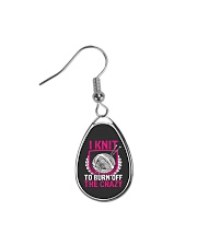 I Knit To Burn Off The Crazy Teardrop Earrings thumbnail