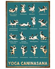 Yoga Caninasana Poster Funny Yoga Dog Poster 11x17 Poster front