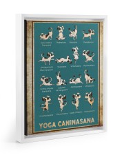 Yoga Caninasana Poster Funny Yoga Dog Poster Floating Framed Canvas Prints White tile