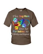 This Dog Mom Loves Her Fur Babies Custom T-shirt Youth T-Shirt tile