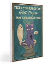 TEXT IF YOU RUN OUT OF TOILET PAPER POSTER Gallery Wrapped Canvas Prints tile