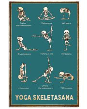 Yoga Skeletasana Yoga funny poster wall art 11x17 Poster front