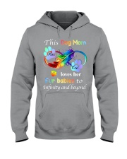 This Dog Mom Loves Her Fur Babies Custom T-shirt Hooded Sweatshirt tile