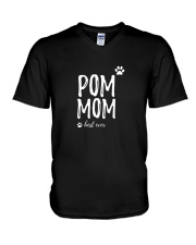 Funny-Pom-Mom-Shirt-Funny-Tee-for-Pomeranian-Dog-M V-Neck T-Shirt thumbnail