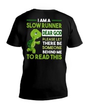 I AM SLOW RUNNER V-Neck T-Shirt thumbnail