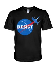 RESIST NASA V-Neck T-Shirt thumbnail