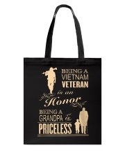 VIETNAM VETERAN - GRANDPA PRICELESS Tote Bag thumbnail