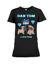 DanTDM and Pugs Premium Fit Ladies Tee thumbnail