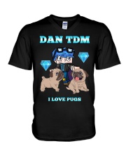 DanTDM and Pugs V-Neck T-Shirt thumbnail